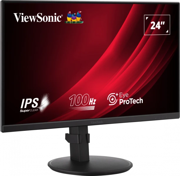 Viewsonic VG2408A 24” IPS Full HD Ergonomic Monitor with USB Hub Desktop Monitor ViewSonic