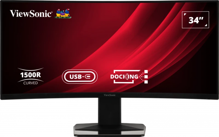 ViewSonic VG3419C 34" UWQHD Curved Docking Monitor Desktop Monitor ViewSonic