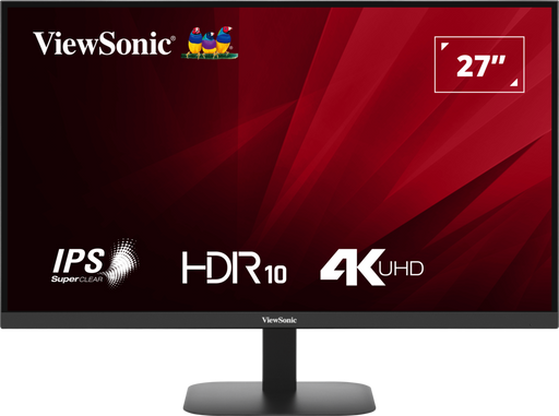 ViewSonic VA2708-4K-HD 27” 4K UHD Monitor with HDR 10 and Dual HDMI and DisplayPort Desktop Monitor ViewSonic