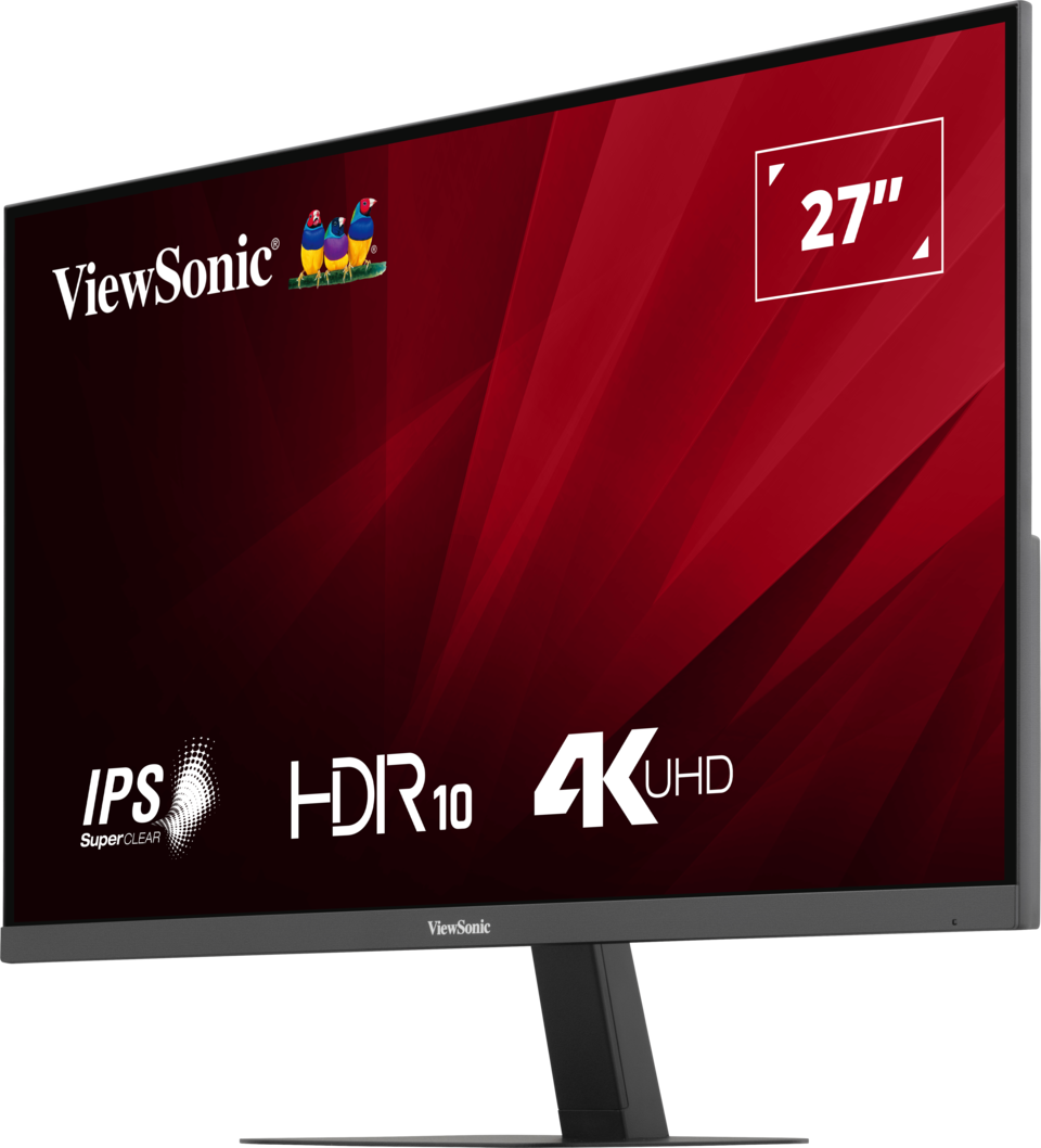 ViewSonic VA2708-4K-HD 27” 4K UHD Monitor with HDR 10 and Dual HDMI and DisplayPort Desktop Monitor ViewSonic