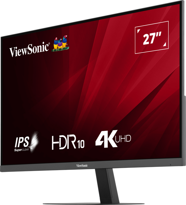 ViewSonic VA2708-4K-HD 27” 4K UHD Monitor with HDR 10 and Dual HDMI and DisplayPort Desktop Monitor ViewSonic