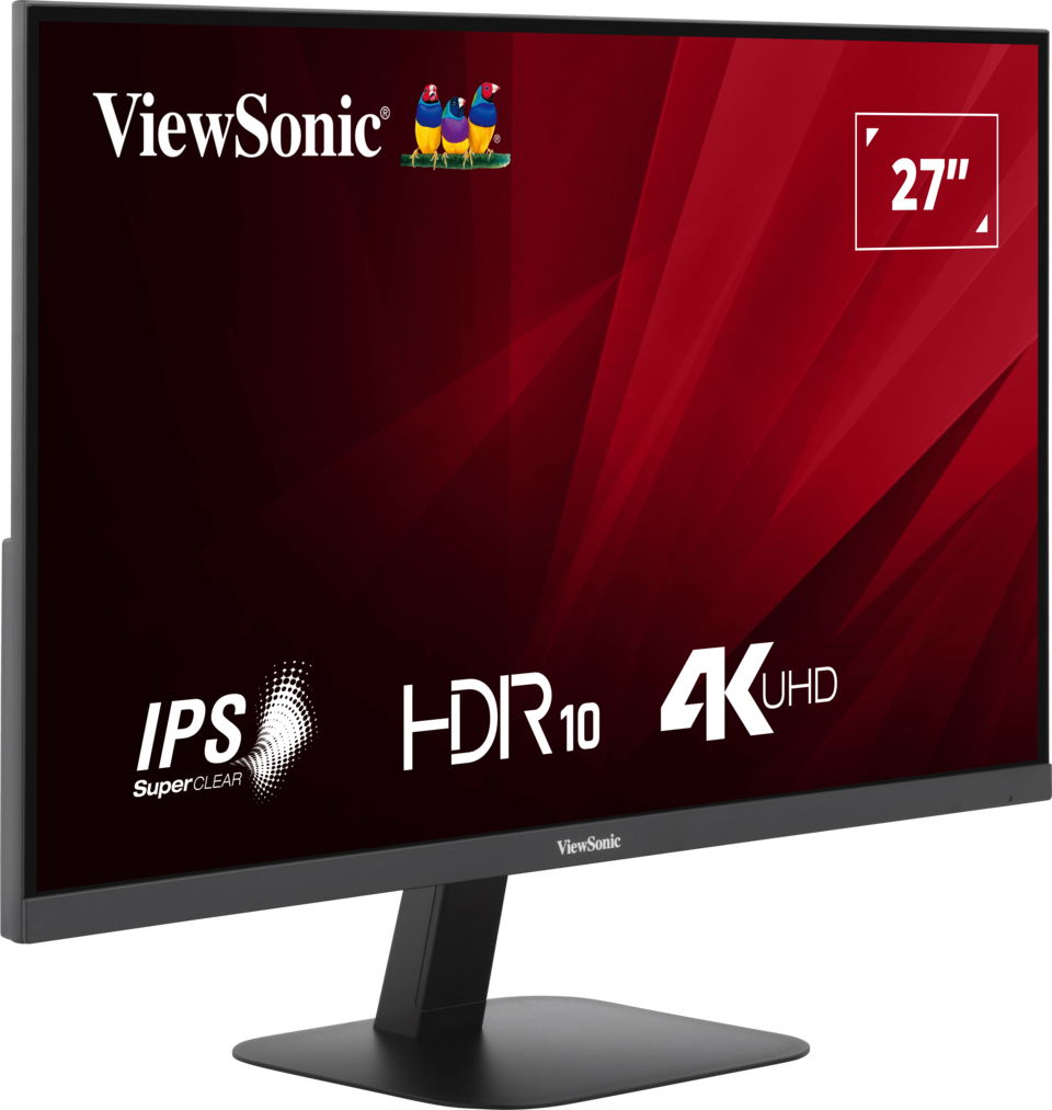 ViewSonic VA2708-4K-HD 27” 4K UHD Monitor with HDR 10 and Dual HDMI and DisplayPort Desktop Monitor ViewSonic