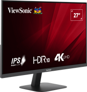 ViewSonic VA2708-4K-HD 27” 4K UHD Monitor with HDR 10 and Dual HDMI and DisplayPort Desktop Monitor ViewSonic