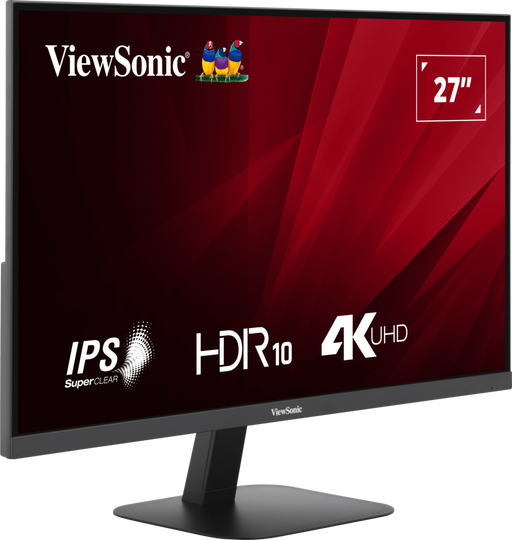 ViewSonic VA2708-4K-HD 27” 4K UHD Monitor with HDR 10 and Dual HDMI and DisplayPort Desktop Monitor ViewSonic