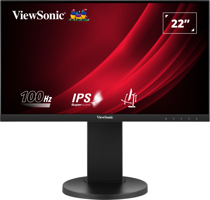 ViewSonic VG2208A 22” Full HD 100Hz Ergonomic Monitor with USB Hub Desktop Monitor ViewSonic