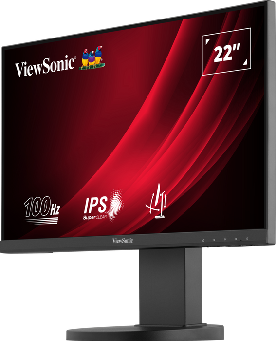 ViewSonic VG2208A 22” Full HD 100Hz Ergonomic Monitor with USB Hub Desktop Monitor ViewSonic