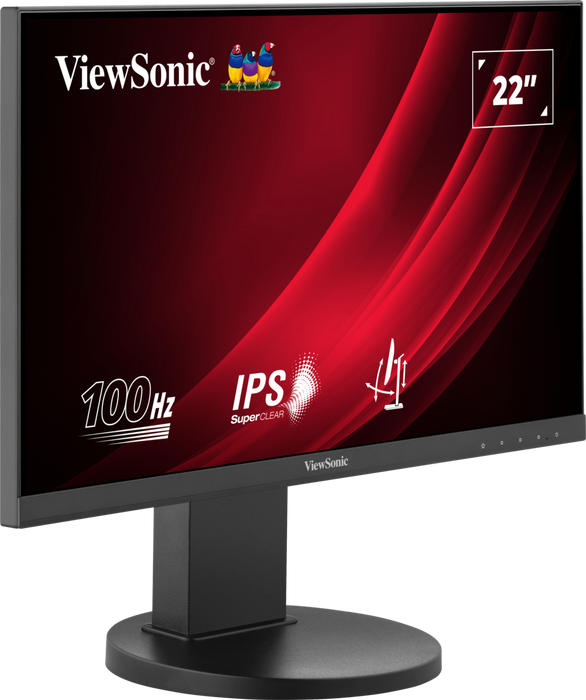 ViewSonic VG2208A 22” Full HD 100Hz Ergonomic Monitor with USB Hub Desktop Monitor ViewSonic