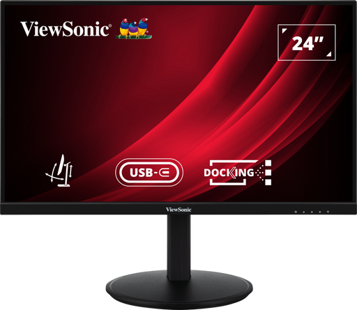 ViewSonic VG2409U-2 24” Full HD Ergonomic Docking Monitor with USB-C Hub Desktop Monitor ViewSonic