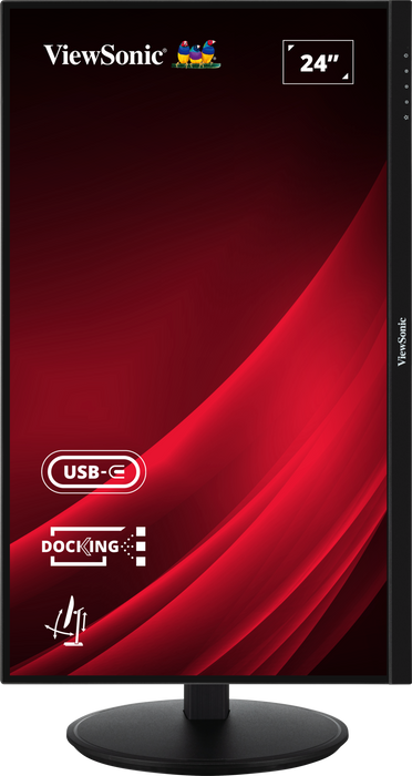 ViewSonic VG2409U-2 24” Full HD Ergonomic Docking Monitor with USB-C Hub Desktop Monitor ViewSonic