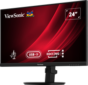ViewSonic VG2409U-2 24” Full HD Ergonomic Docking Monitor with USB-C Hub Desktop Monitor ViewSonic