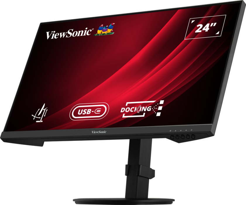 ViewSonic VG2409U-2 24” Full HD Ergonomic Docking Monitor with USB-C Hub Desktop Monitor ViewSonic