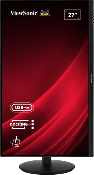 ViewSonic VG2709U-2K 27” QHD 100Hz USB-C Docking Monitor with Dual Speakers and Daisy Chain Desktop Monitor ViewSonic