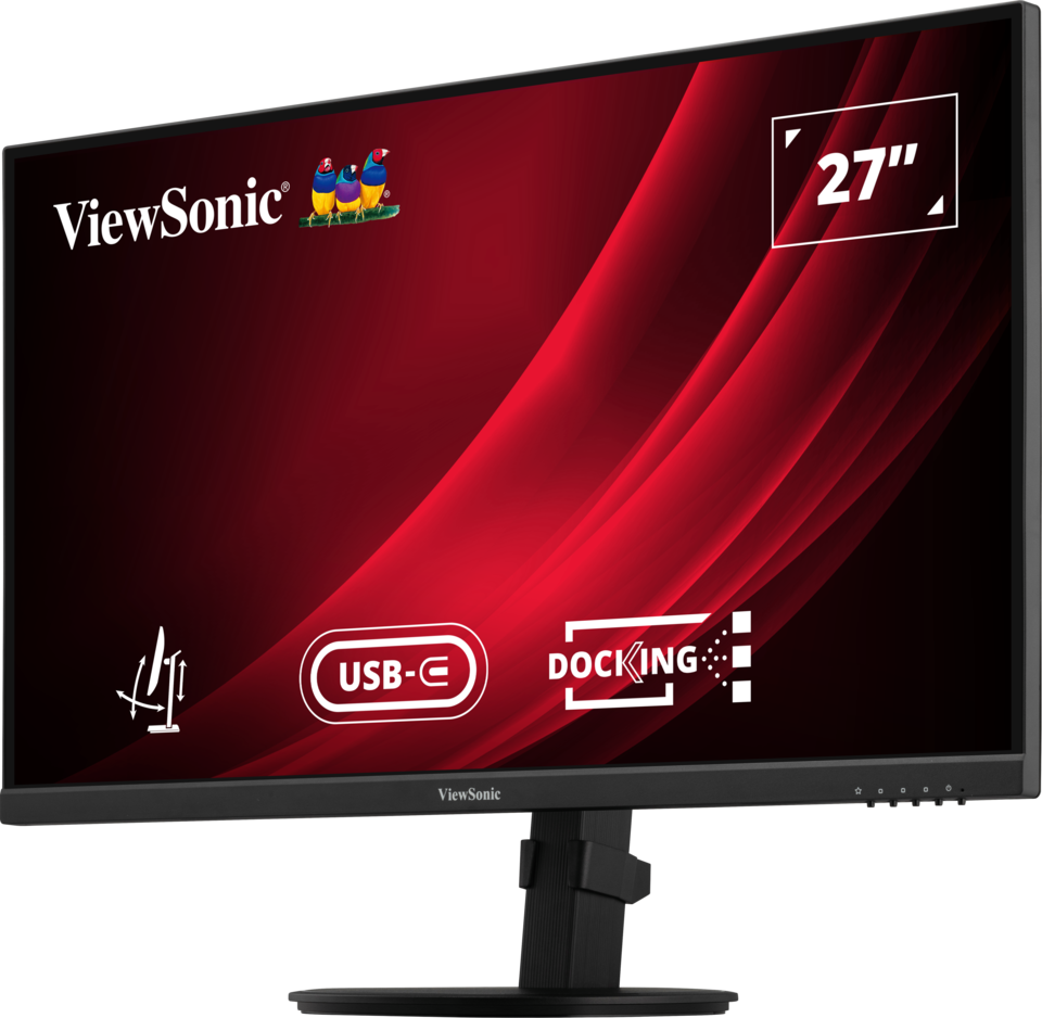 ViewSonic VG2709U-2K 27” QHD 100Hz USB-C Docking Monitor with Dual Speakers and Daisy Chain Desktop Monitor ViewSonic