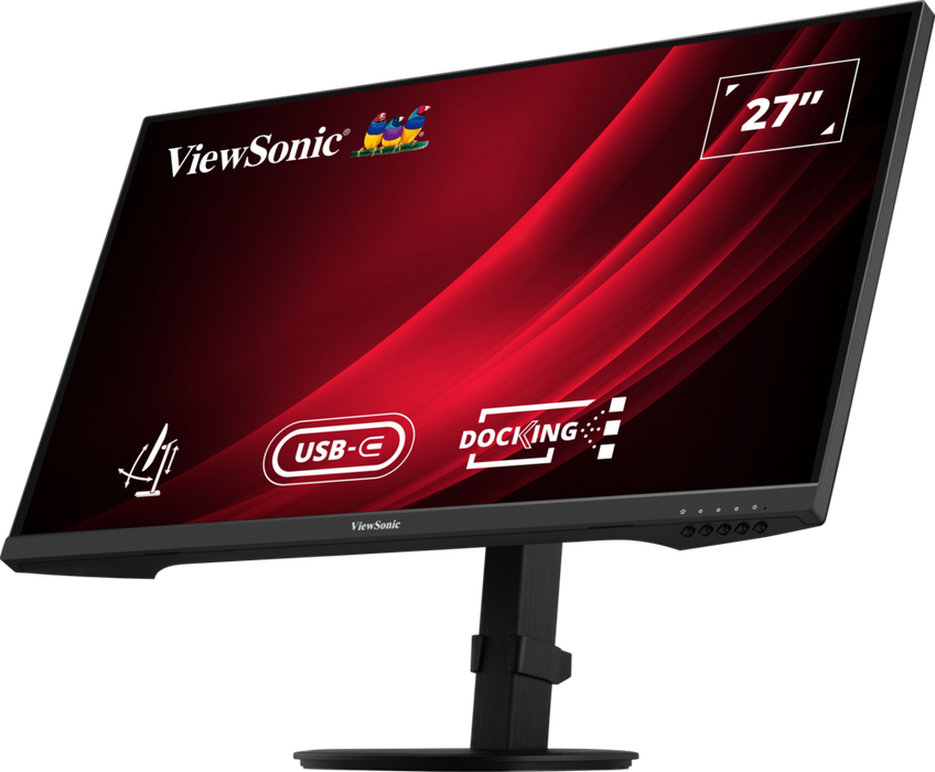 ViewSonic VG2709U-2K 27” QHD 100Hz USB-C Docking Monitor with Dual Speakers and Daisy Chain Desktop Monitor ViewSonic
