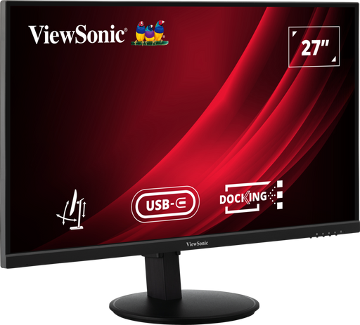 ViewSonic VG2709U-2K 27” QHD 100Hz USB-C Docking Monitor with Dual Speakers and Daisy Chain Desktop Monitor ViewSonic