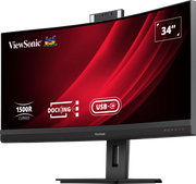 ViewSonic VG3457CV 34" UWQHD 21:9 Curved Video Conferencing Docking Monitor Desktop Monitor ViewSonic