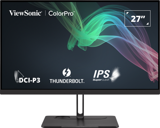 ViewSonic VP2776T-4K 27" 4K Thunderbolt™ 4 Monitor with 98% DCI-P3 and 100% sRGB Coverage Desktop Monitor ViewSonic