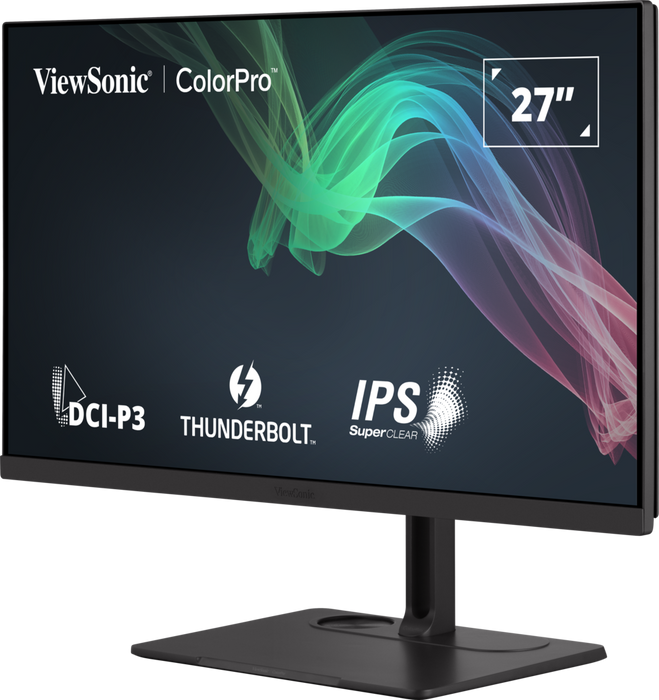 ViewSonic VP2776T-4K 27" 4K Thunderbolt™ 4 Monitor with 98% DCI-P3 and 100% sRGB Coverage Desktop Monitor ViewSonic