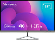 ViewSonic VX3276-4K-MHD-2 32” 60Hz 4K Frameless Entertainment Monitor Desktop Monitor ViewSonic