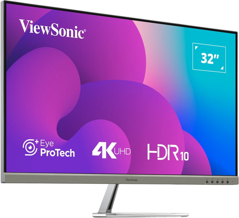 ViewSonic VX3276-4K-MHD-2 32” 60Hz 4K Frameless Entertainment Monitor Desktop Monitor ViewSonic