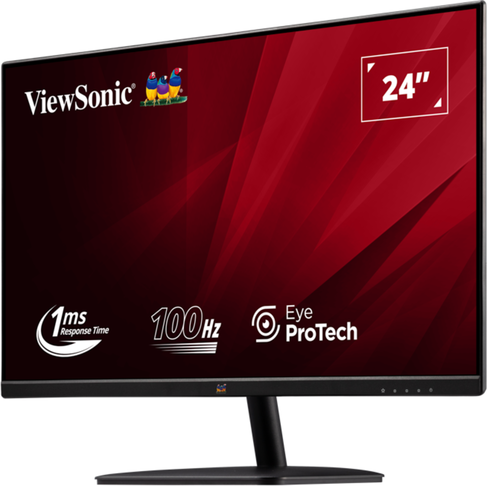 ViewSonic VA2432-MHD-3 24” Full HD 100Hz IPS Monitor with DisplayPort, HDMI and VGA Desktop Monitor ViewSonic