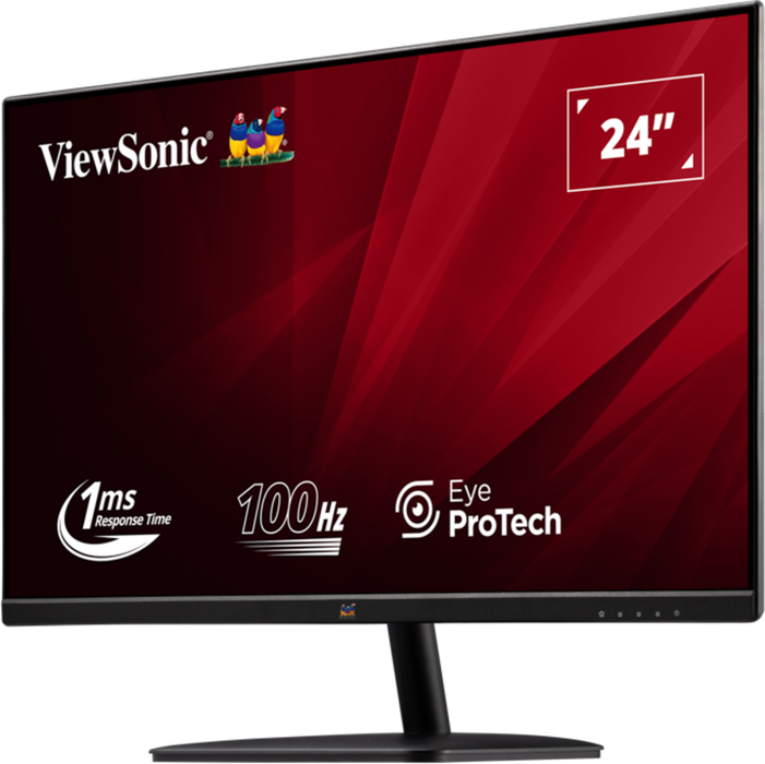 ViewSonic VA2432-MHD-3 24” Full HD 100Hz IPS Monitor with DisplayPort, HDMI and VGA Desktop Monitor ViewSonic