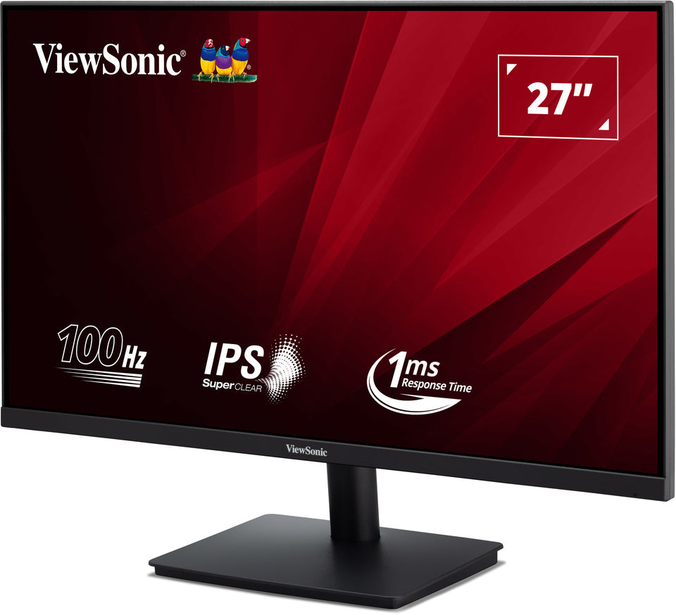 ViewSonic VA270-H-2 27” Full HD 100Hz Monitor with Fast 1ms Response Time Desktop Monitor ViewSonic
