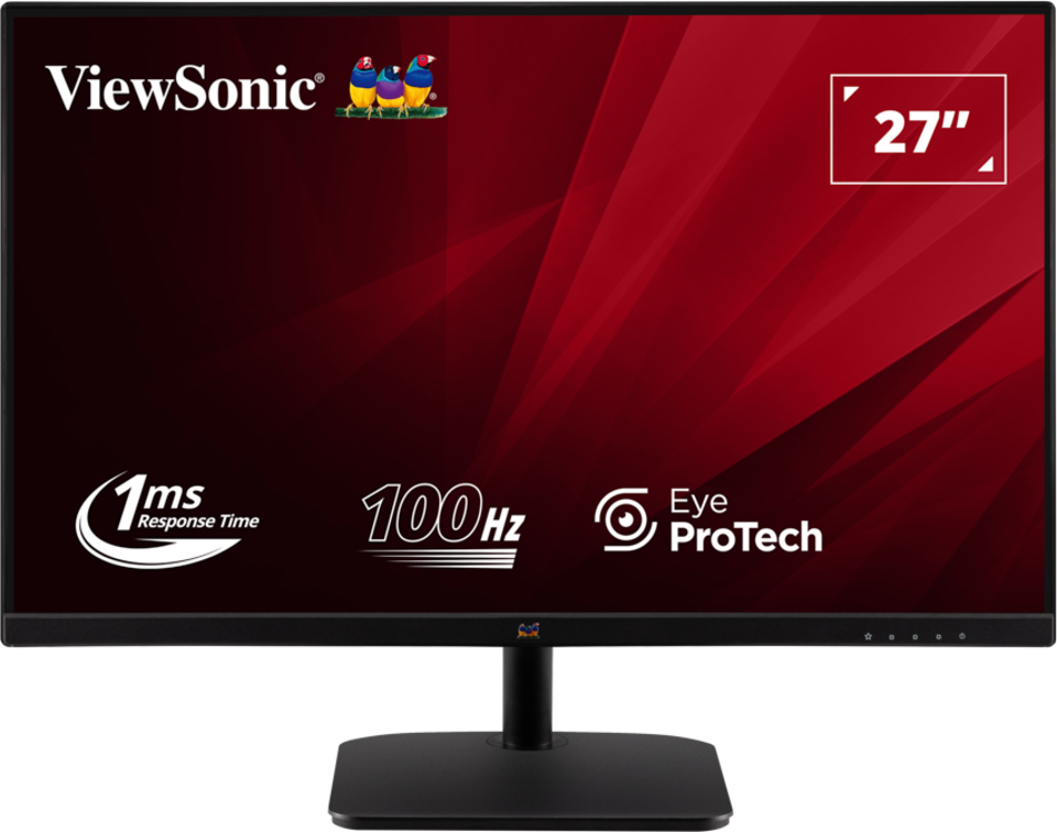 ViewSonic VA2732-H-2 27” Full HD 100Hz IPS Monitor with Fast 1ms Response Time Desktop Monitor ViewSonic