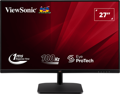 ViewSonic VA2732-H-2 27” Full HD 100Hz IPS Monitor with Fast 1ms Response Time Desktop Monitor ViewSonic