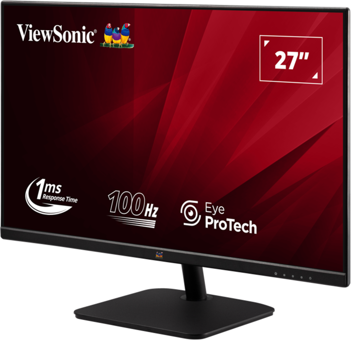 ViewSonic VA2732-H-2 27” Full HD 100Hz IPS Monitor with Fast 1ms Response Time Desktop Monitor ViewSonic