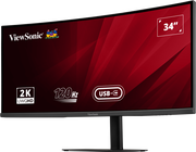 ViewSonic VA3420C 34” UWQHD 21:9 IPS Curved Monitor with USB-C Hub Desktop Monitor ViewSonic