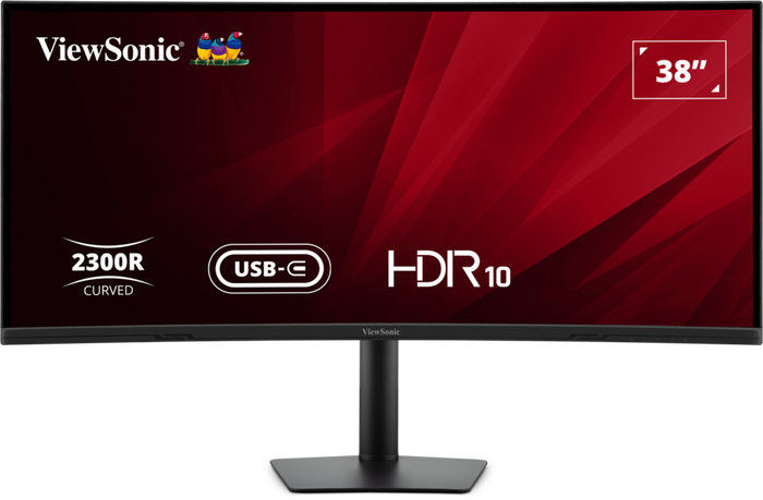 ViewSonic VA3820C 38” UWQHD+ 21:9 IPS Curved Monitor with USB-C Hub Desktop Monitor ViewSonic