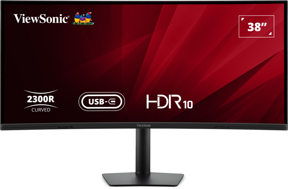 ViewSonic VA3820C 38” UWQHD+ 21:9 IPS Curved Monitor with USB-C Hub Desktop Monitor ViewSonic