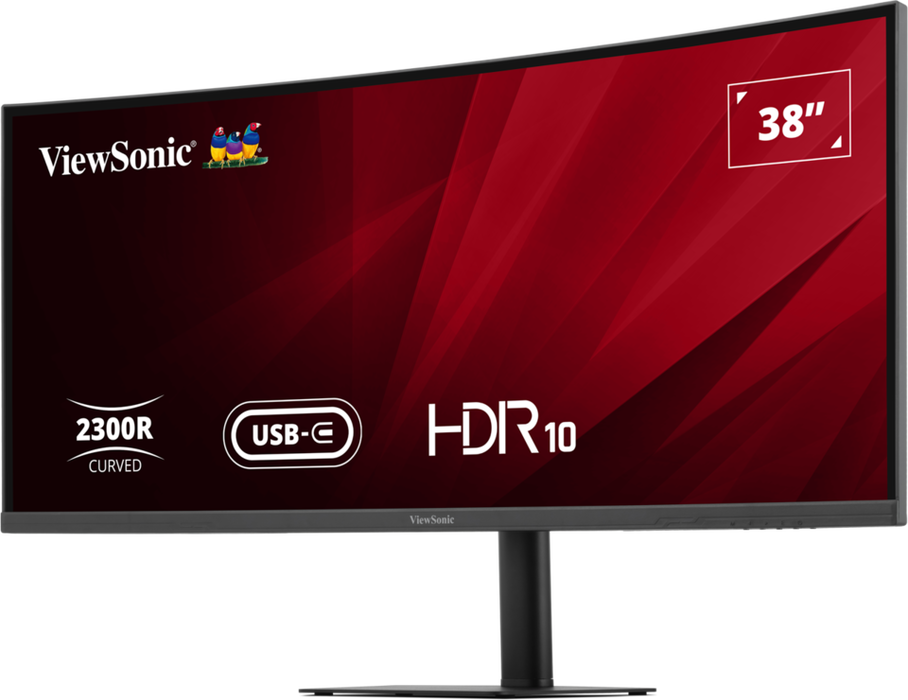 ViewSonic VA3820C 38” UWQHD+ 21:9 IPS Curved Monitor with USB-C Hub Desktop Monitor ViewSonic