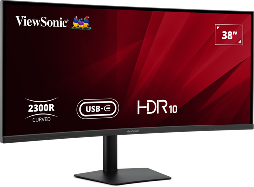 ViewSonic VA3820C 38” UWQHD+ 21:9 IPS Curved Monitor with USB-C Hub Desktop Monitor ViewSonic