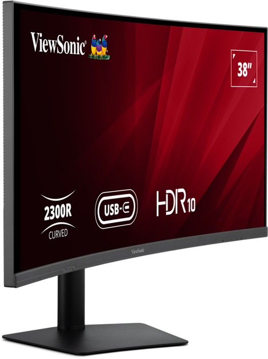 ViewSonic VA3820C 38” UWQHD+ 21:9 IPS Curved Monitor with USB-C Hub Desktop Monitor ViewSonic