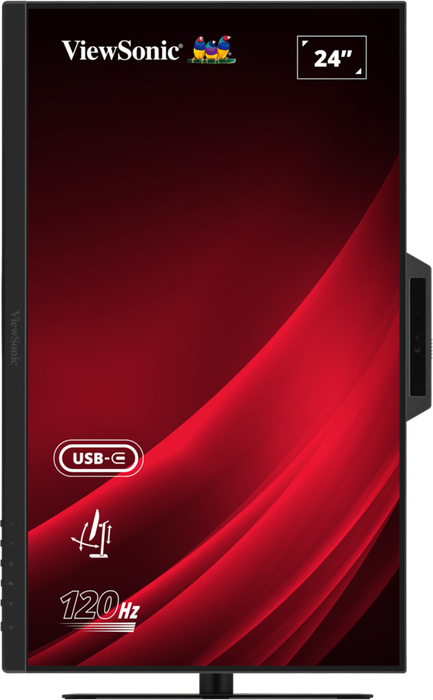 ViewSonic VG2441V 24” FHD USB-C Video Conferencing Monitor with Windows Hello–Certified Webcam Desktop Monitor ViewSonic