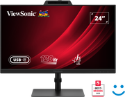 ViewSonic VG2441V 24” FHD USB-C Video Conferencing Monitor with Windows Hello–Certified Webcam Desktop Monitor ViewSonic