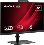 ViewSonic VG2441V 24” FHD USB-C Video Conferencing Monitor with Windows Hello–Certified Webcam Desktop Monitor ViewSonic