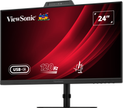 ViewSonic VG2441V 24” FHD USB-C Video Conferencing Monitor with Windows Hello–Certified Webcam Desktop Monitor ViewSonic