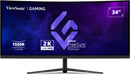 ViewSonic VX3418C-2K 34” UWQHD 180Hz Curved Gaming Monitor Gaming Monitor ViewSonic