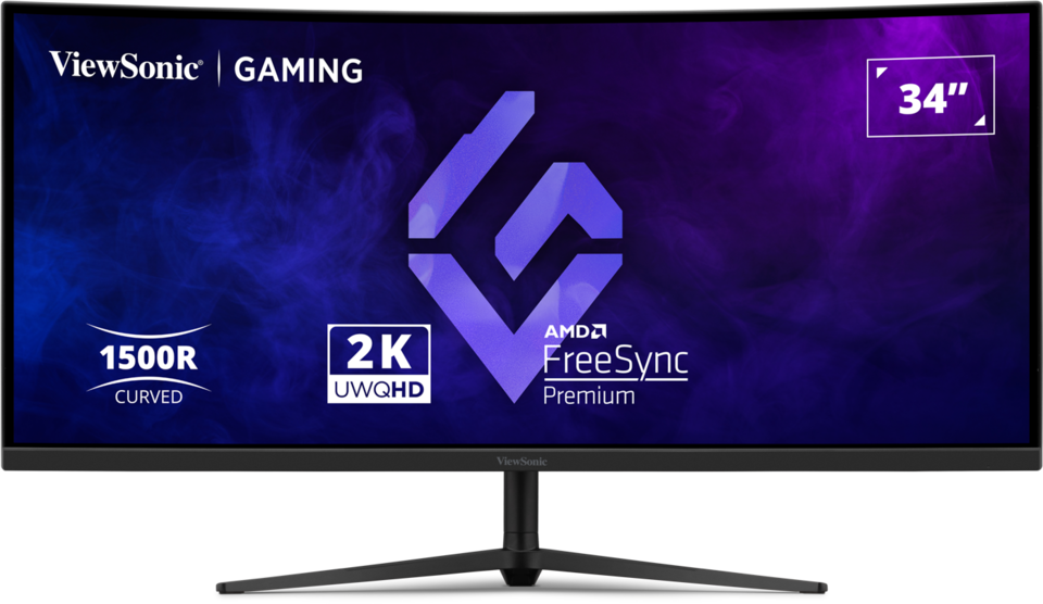 ViewSonic VX3418C-2K 34” UWQHD 180Hz Curved Gaming Monitor Gaming Monitor ViewSonic