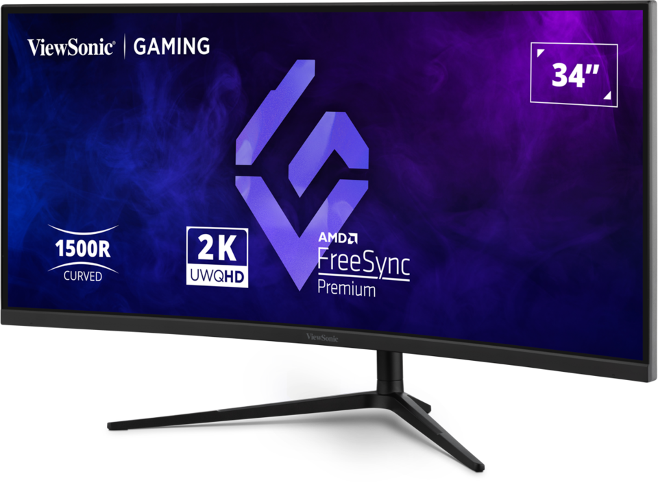 ViewSonic VX3418C-2K 34” UWQHD 180Hz Curved Gaming Monitor Gaming Monitor ViewSonic