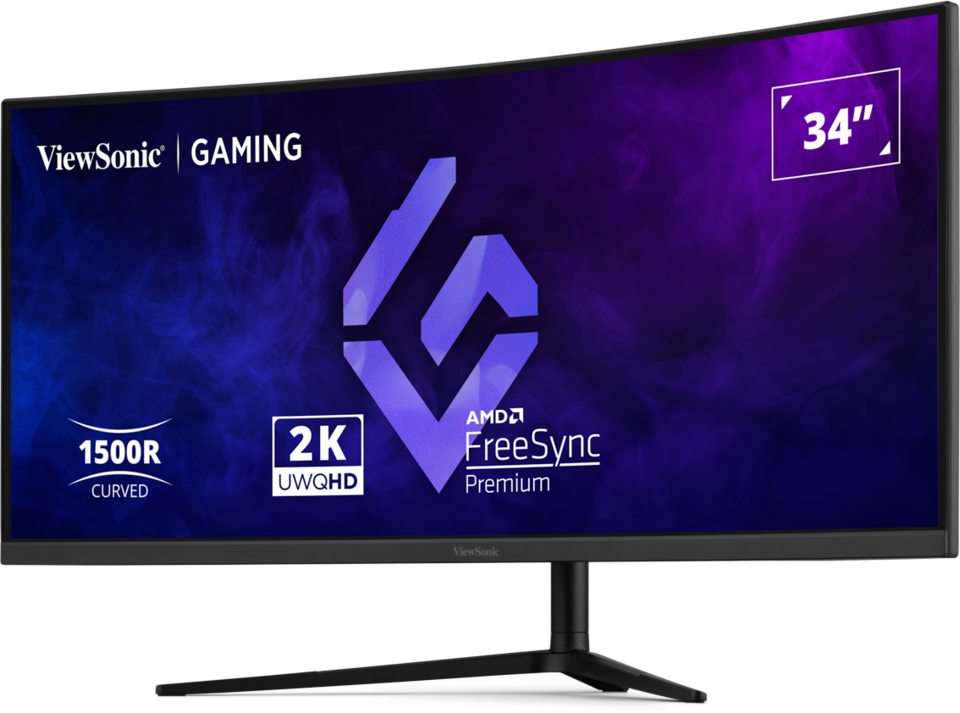 ViewSonic VX3418C-2K 34” UWQHD 180Hz Curved Gaming Monitor Gaming Monitor ViewSonic