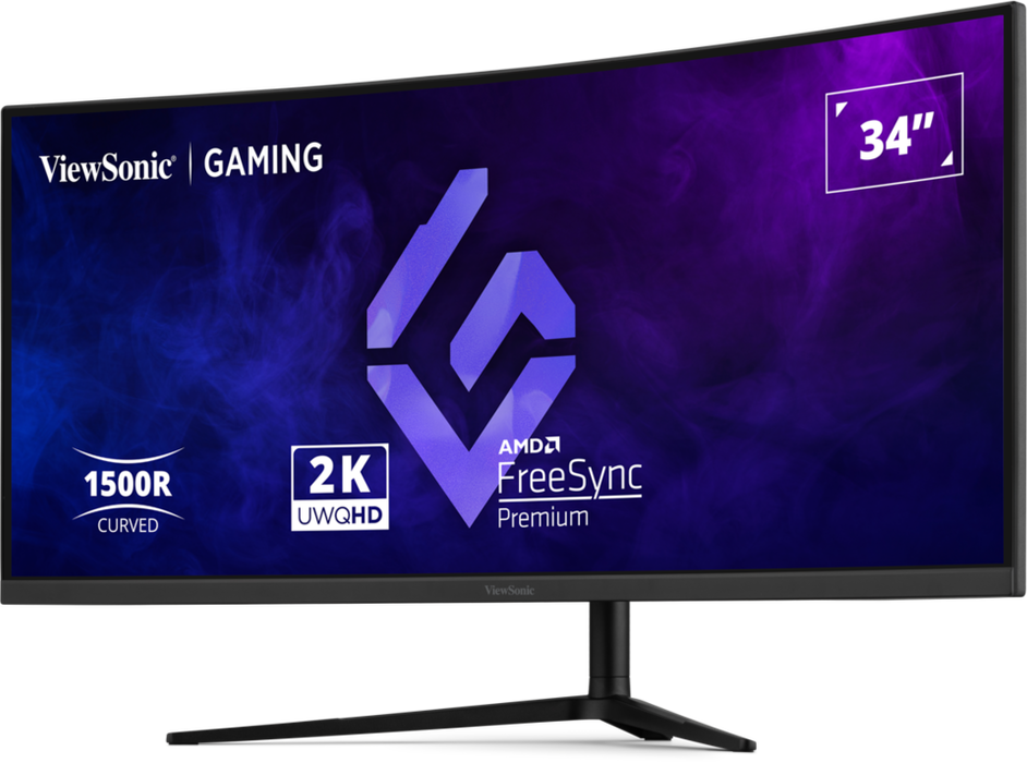 ViewSonic VX3418C-2K 34” UWQHD 180Hz Curved Gaming Monitor Gaming Monitor ViewSonic