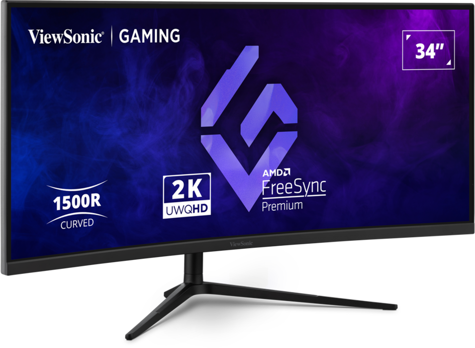 ViewSonic VX3418C-2K 34” UWQHD 180Hz Curved Gaming Monitor Gaming Monitor ViewSonic