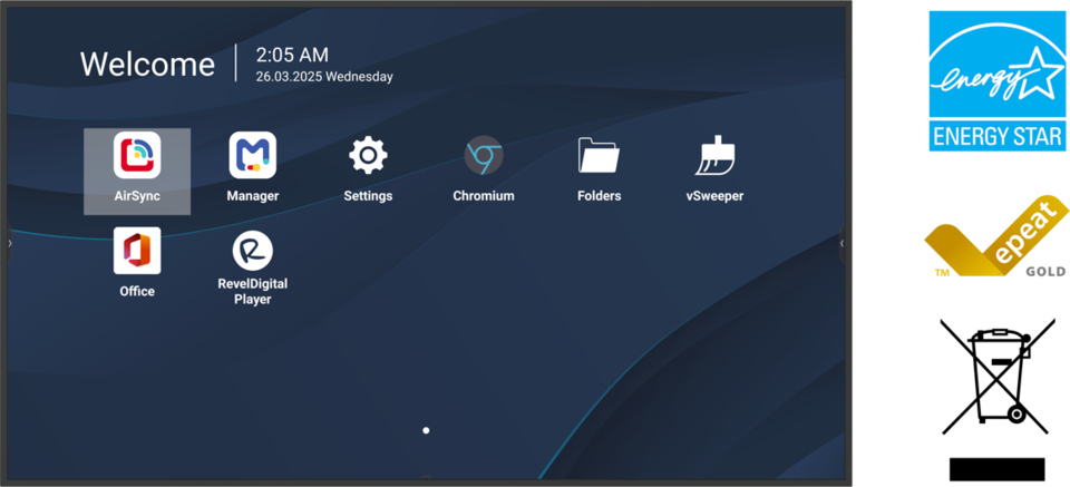 ViewSonic CDE5531-1C 55" 4K Professional Commercial Display with ProAV Integration ViewSonic Large Format Display ViewSonic