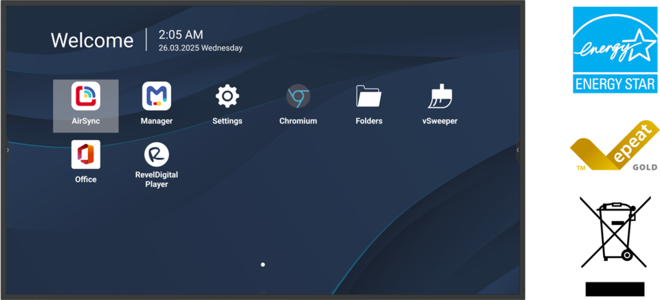 ViewSonic CDE4331-1C 43" 4K Professional Commercial Display with ProAV Integration ViewSonic Large Format Display ViewSonic