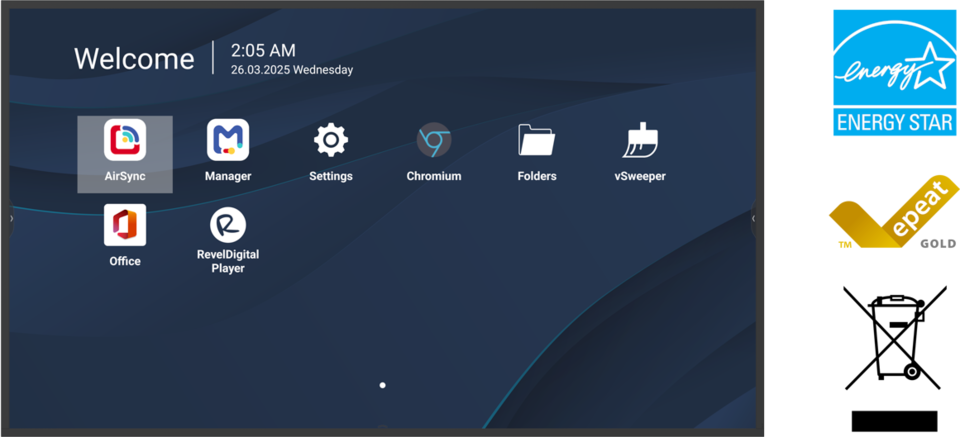 ViewSonic CDE6531-1C 65" 4K Professional Commercial Display with ProAV Integration ViewSonic Large Format Display ViewSonic