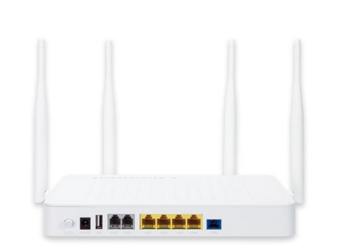 Planet GPON HGU with 4-Port GbE, 1200Mbps 802.11ac Wireless and 2-Port FXS (1 x USB) | GPN-400ACV Gateway Planet
